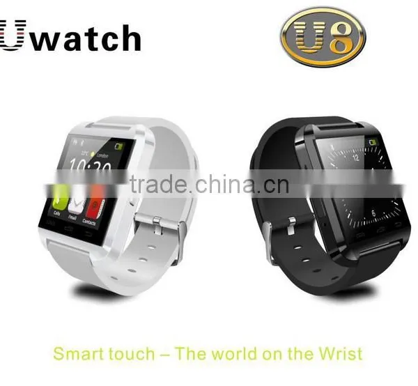 Bluetooth Smartwatch U8 U for IPhone 4/4S/5/5S Samsung S4/S5/Note 2/Note 3 Smartwatch Latest Wrist Watch Mobile Phone
