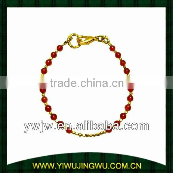 18k Gold Fiji Style Sterling Silver Bracelet (JW-G10516)
