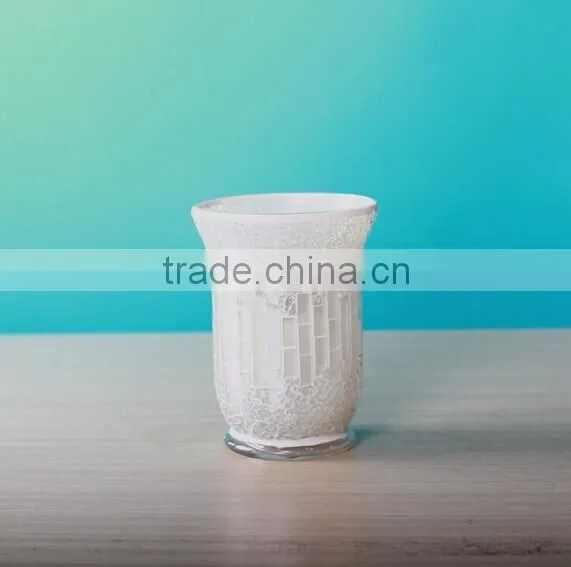Glass Mosaic Decorative Hurricane Lantern photo-3
