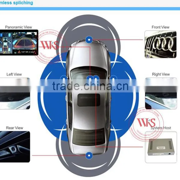 Bird View 360 Degree Car Security Camera System With Moving Guide Line photo-3