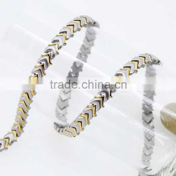 2016 Hot Selling Jiwelry With Silver -gold Steel Healthy Bio Arrow Necklace photo-5