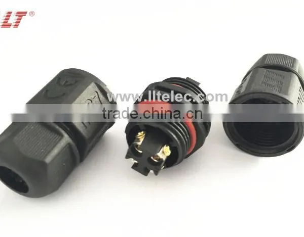 L20 Screw Terminal, 4 Contacts, Field Installable Waterproof Connector photo-2