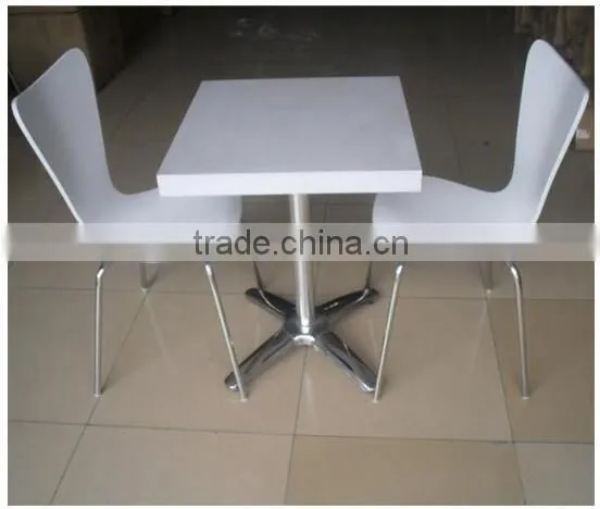 Manufacturer Soid Surface Fast Food Restaurant Furniture Mcdonald's Kfc Table, Artificial Marble Top Dining Table photo-5