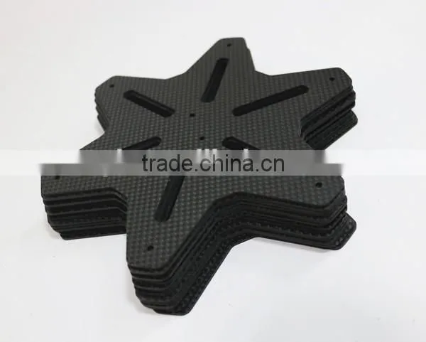 CNC Cutting 3K Carbon Fiber Board, Customized Carbon Fiber Parts, CNC Cutting Carbon Fiber for UAV Prones photo-3
