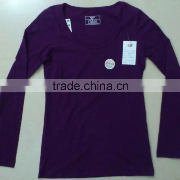 100%cotton Fashion Long Sleeves Girls Tops,t-shirts