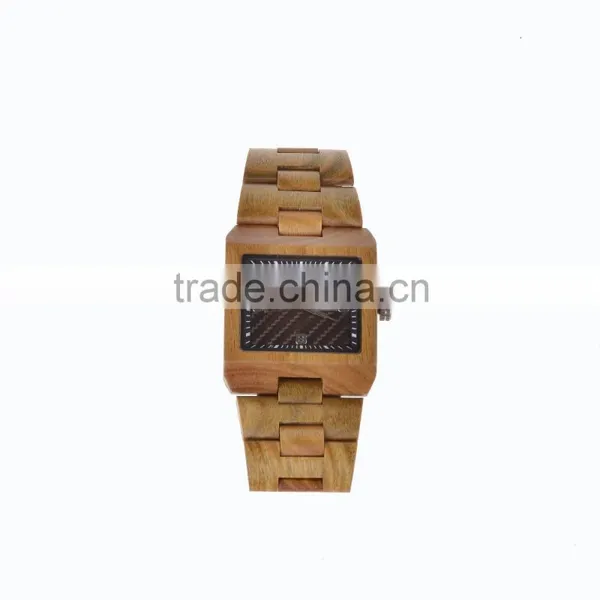 2016 Fashion Men Custom Logo Cheap Natural Wood Wrist Watch photo-3
