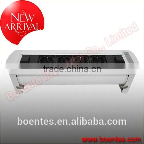 Conference Tabletop Mount Electric Rotating Flip Up Power Socket/Desktop Hidden Outlets for Office Electric Equipment photo-4