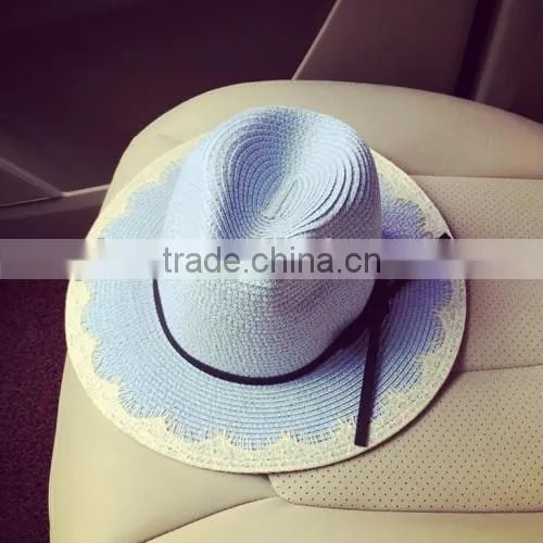 2016 Professional Factory Sale Handmade Straw Hats Boutique Shop New Arrived Women Straw Hat Wholesale photo-3