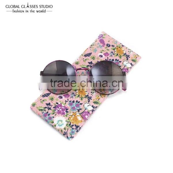 New Hot Selling Soft Cloth Bag Sunglasses Glasses Pouches Black Red Flower Eyewear Accessories Mobile Phone Bag BDH08 photo-5