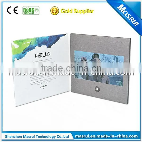 Chinese Wholesale Video Advertising Card ,Video Brochure With 4.3 Inch LCD TFT Screen Flash Card Player photo-3