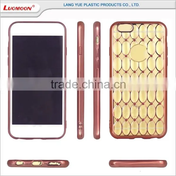 Top Quality Transparent Eletroplating Pearl Pattern Back Cover for Iphone 5 5s 4 photo-2
