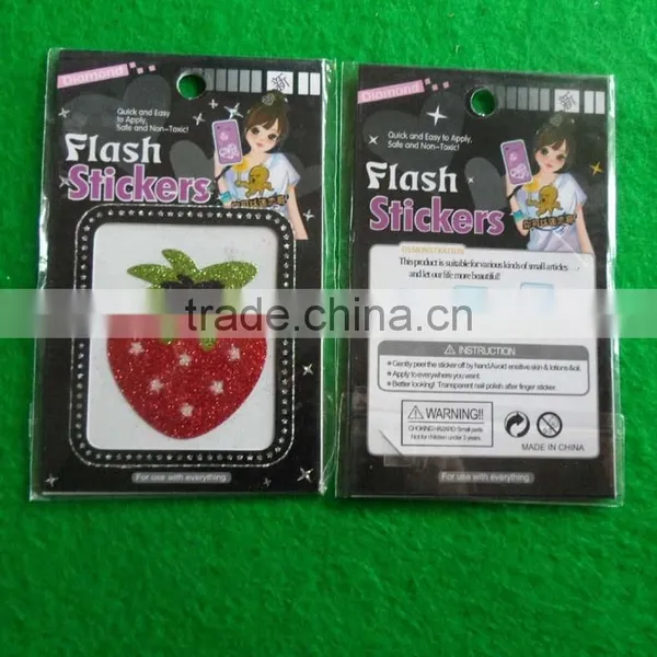 Customized Strawberry Glitter Sticker photo-2