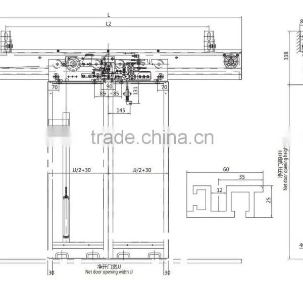 HA1403A Two-speed Center Opening Door Machine / Door Operator for Goods Elevator Cabin photo-6