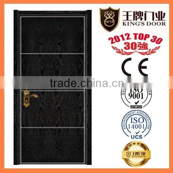 2015 New Products Solid Wooden Hdf Bathroom Door Design