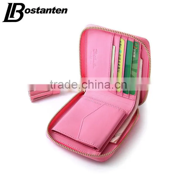 Leather Macrame Women Wallet and Purse Zipper Open With Coin Slot photo-3