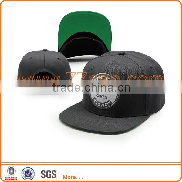 Snap Back Hat Runing Man Cap With Flat Bill Hats Caps photo-2