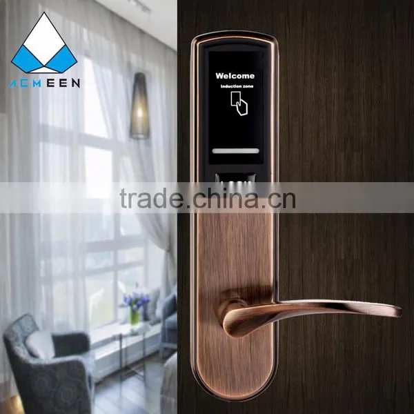 High Quality Stainless Steel Electronic Hotel Room Lock With Free Software