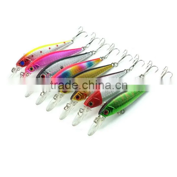 3D Lifelike Eyes Fishing Minnow Lures 8 Colors 10.1cm 9.36g High Quality Artficial Plastic Wobbler Hard Bait photo-5