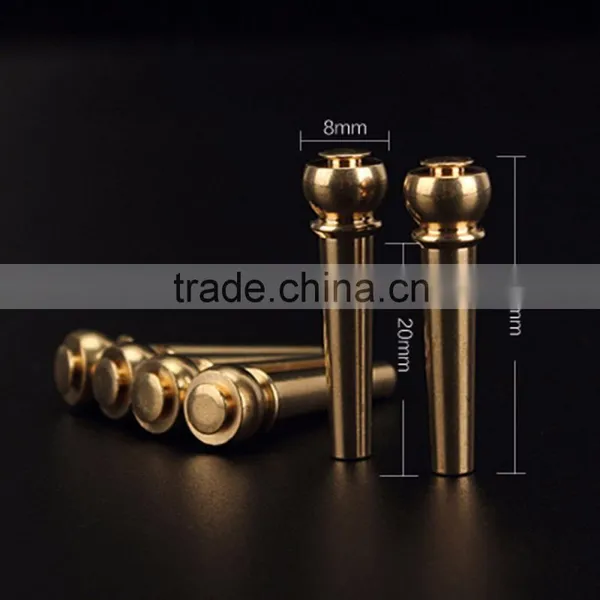 Metal Acoustic Guitar Bridge Pins Guitar Strings Fixed Cone String Pins String Nails Pure Copper 27*8*8mm Professional photo-2