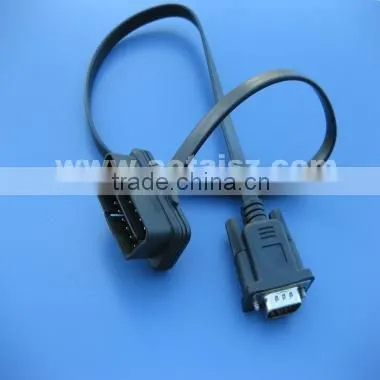 Factory Custom 16 PIN OBD II Male to DB9 Male Flat Wire photo-3
