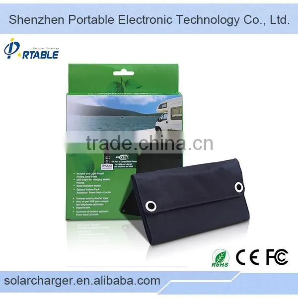 Waterproof 5W Folding Solar Panel Charger for Hiking photo-2