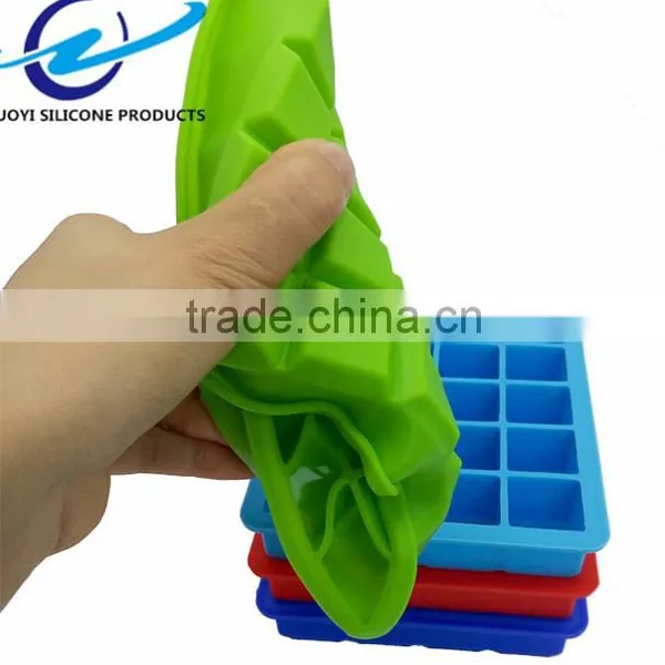 High Quality 20 Lattices Silicone Square Ice Cube Tray photo-4