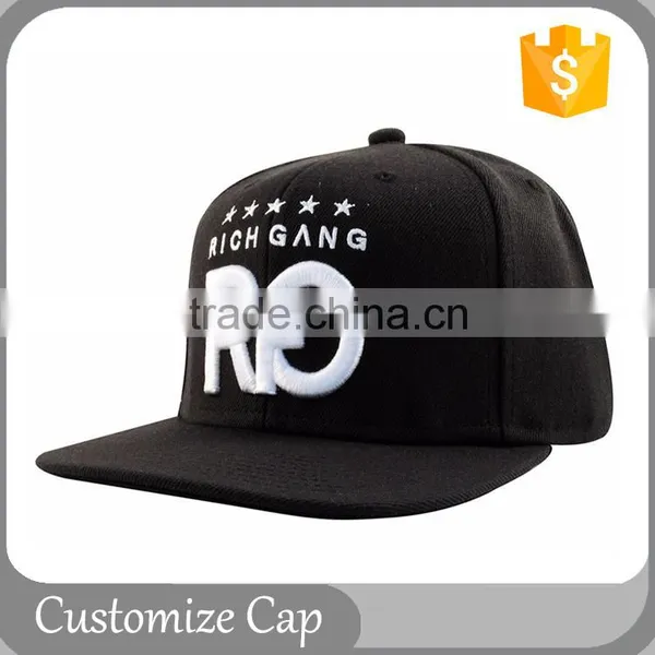 Wholesale Two Tone 100% Acylic Flat Brim Bulk Snapback Caps photo-4