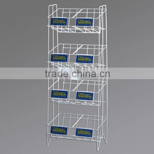 Tabloid Newspaper Display Rack Floor Standing Newspaper Rack Outdoor Stand for Newspaper Rack for Sale photo-3