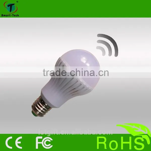 2016 New Energy Saving 5w 7w 9w Led Motion Sensor Light Bulb