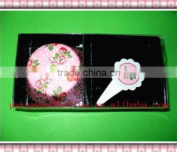 Wholesale Paper Cupcake Liners Cupcake Cases Baking Cup Plastic Tube Package for Supermarket photo-2