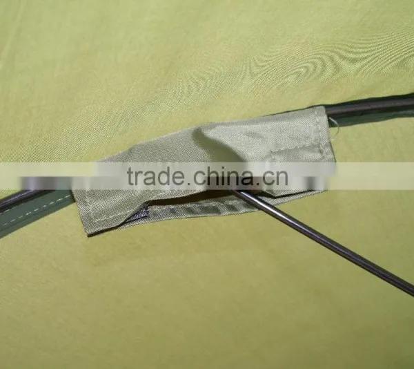 Nylon Waterproof Fabric Fishing Dome Umbrella With Aluminum Storm Poles With PE Ground Sheet photo-3