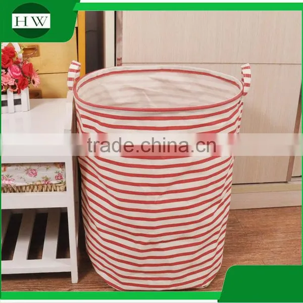 Promotion Gift Foldable Cotton Canvas Linen Fabric Kids Children Baby Clothing Toy Storage Basket photo-5