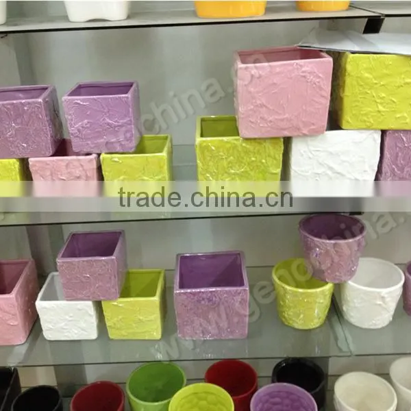 2017 Mini Ceramic Square Pots for Sale photo-6