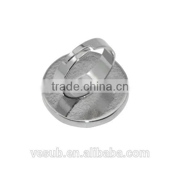 Wholesale Latest Fashion Silver Color Custom Sublimation Stainless Steel Finger Ring photo-3