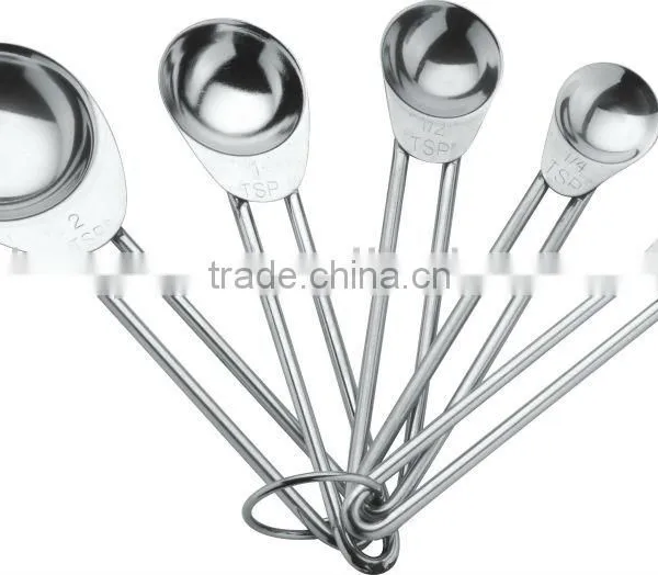 Jiangmen Factory 5 Pieces Stainless Steel Measuring Spoon