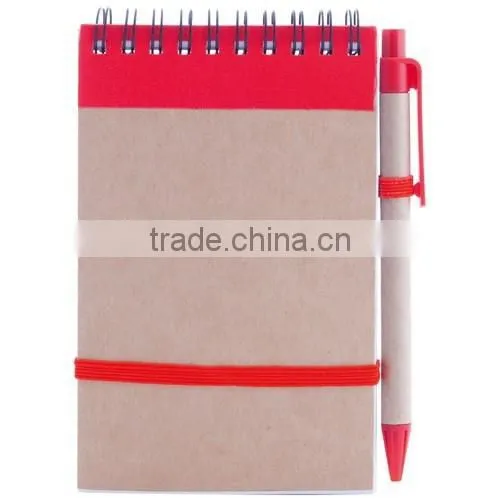 Custom Promotional Wholesale Spiral Notebook With Pen photo-3