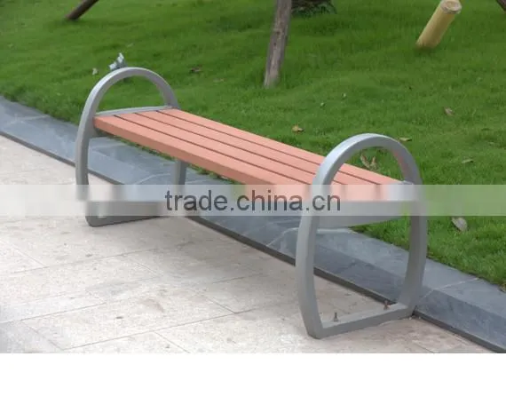 Wholesales Cast Aluminum Wooden Bench Without Backrest photo-2