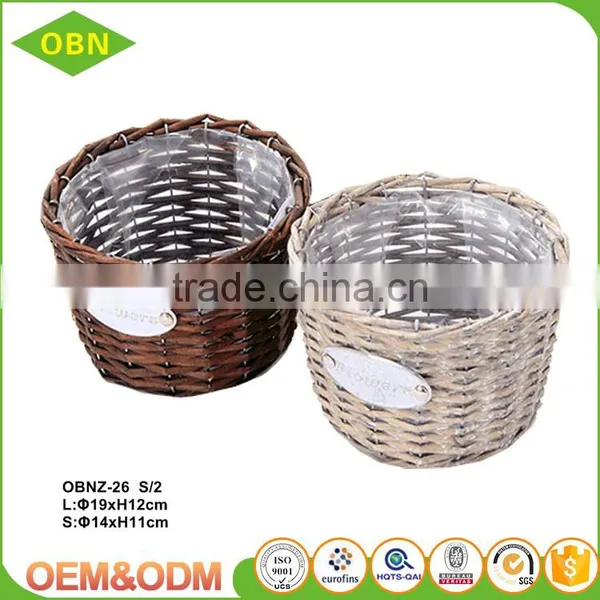 2017 Fashionable Wholesale Cheap Pure Handmade Custom Wicker Flower Basket photo-2