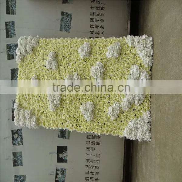 SJ0060035 2017 Hot Sale Silk Flower Wall for Weeding Decoration photo-3