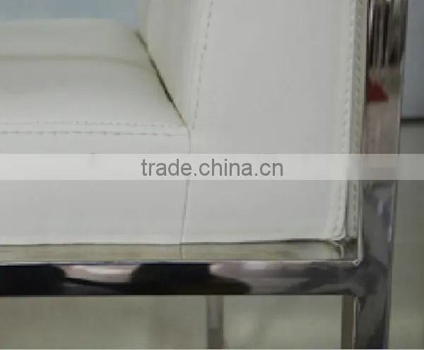 B8002 Stainless Steel Legs pu Leather Covers Dining Room Chair With Arms photo-5