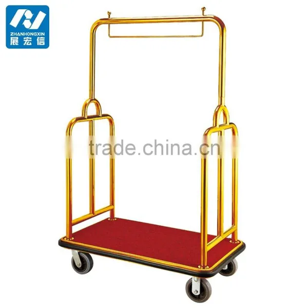 Hotel Lobby Furniture Stainless Steel Bellman Cart /concierge photo-3