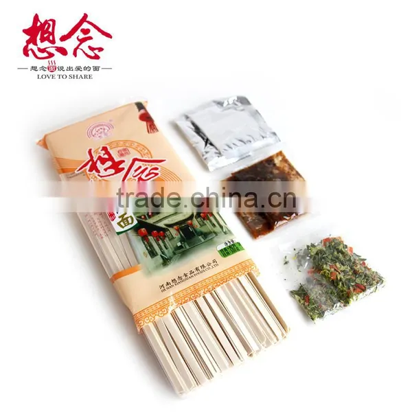 Sliced Wide Noodle 366g Instant Dried Noodles With 6 Sauce Bags 6mm Wide photo-4