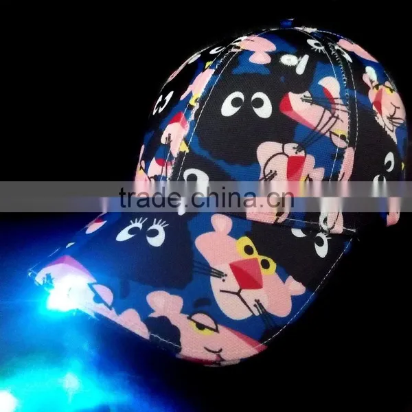 2016 Hot Selling LED Baseball Cap With LED Light on the Visor photo-3