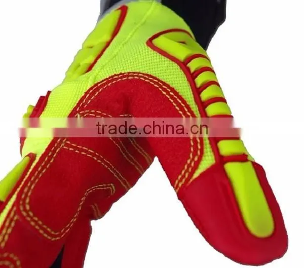 CE 4132 Rigging Working Oil and Gas High Impact Protective Work Gloves photo-3