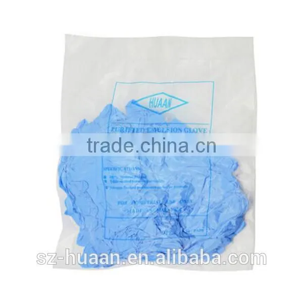 Soft Blue Nitrile Glove With Rubber Lining photo-5