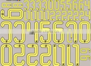 Wholesale Heat Transfer Soccer Numbers Sport Wear, Heat Transfer Printing on Sport Numbers photo-4