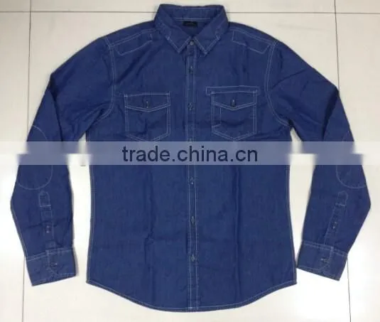 Mens Denim Shirt With Simple Design 16 photo-2