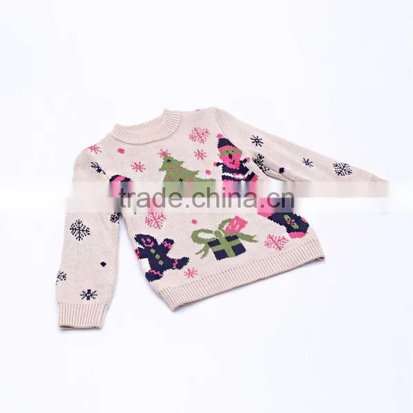 Wholesale Children Christmas Knitting Pullover Santa Claus Sweater Patterns photo-2