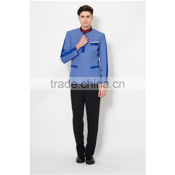 Tops Staff Design Bellboy Uniform for Hotel Housekeeping Manager Unifrom photo-3