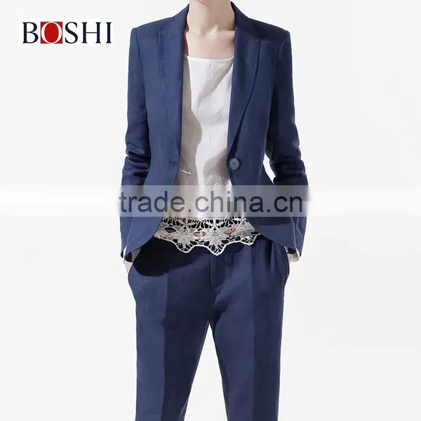 2015 Factory Price Elegant Ladies Stylish Pant Suit photo-3
